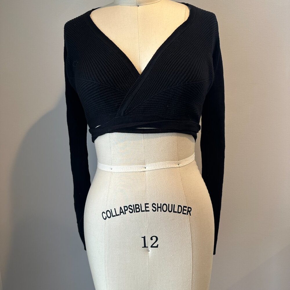 Zara ribbed ballerina wrap size M